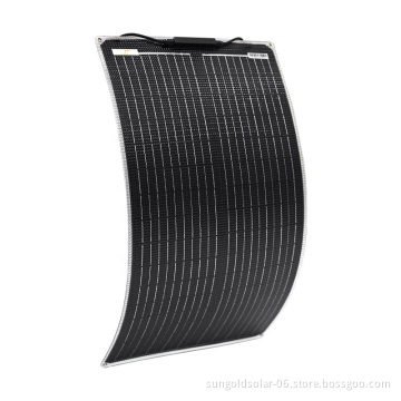 Factory Direct Sales: 60W & 100W Full Black Mono Flexible Solar Panels for Marine, RV, and Yacht